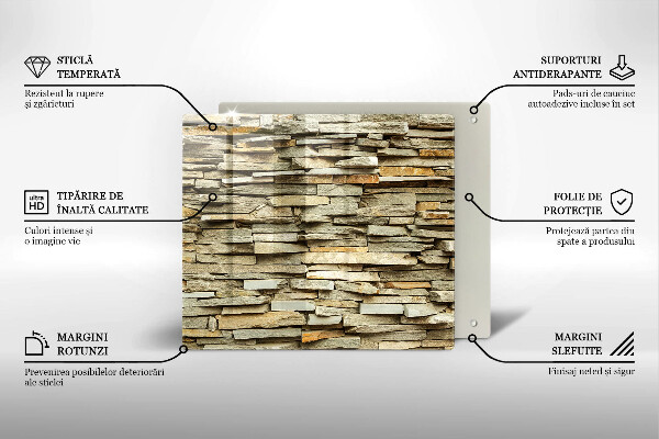Sklo za varnou desku Dekorativní kameny
