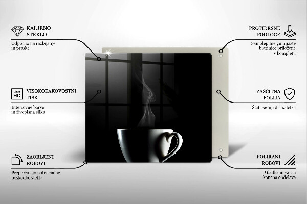 Sklo za varnou desku Šálek čaje