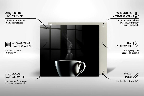 Sklo za varnou desku Šálek čaje
