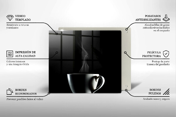 Sklo za varnou desku Šálek čaje