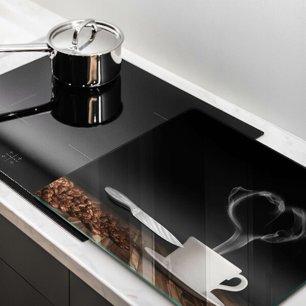 Sklo za varnou desku Srdce šálku kávy