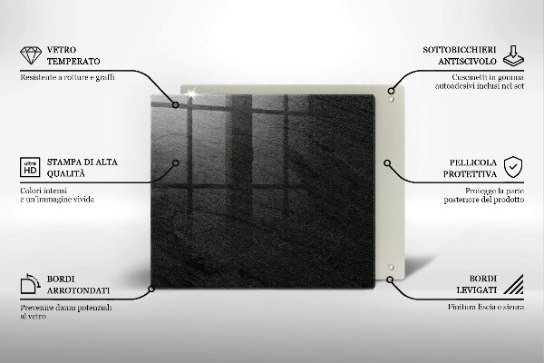 Sklo za varnou desku Textura kamene