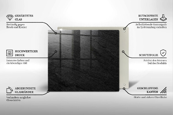 Sklo za varnou desku Textura kamene