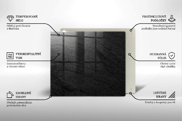 Sklo za varnou desku Textura kamene