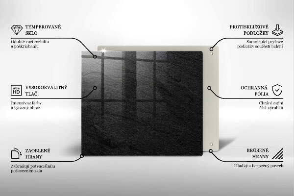 Sklo za varnou desku Textura kamene