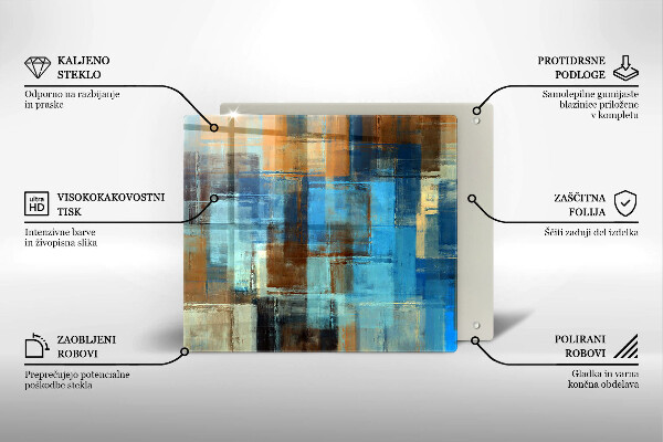 Sklo za varnou desku Malované pozadí