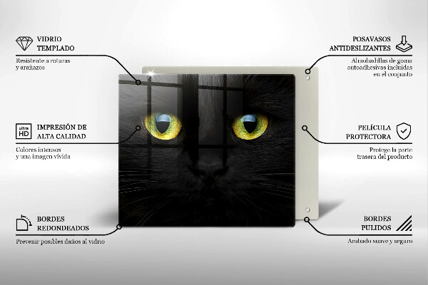 Sklo za varnou desku Zvířecí kočičí oči