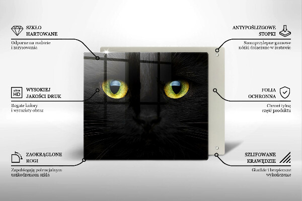 Sklo za varnou desku Zvířecí kočičí oči