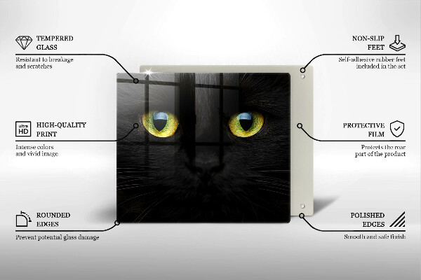 Sklo za varnou desku Zvířecí kočičí oči