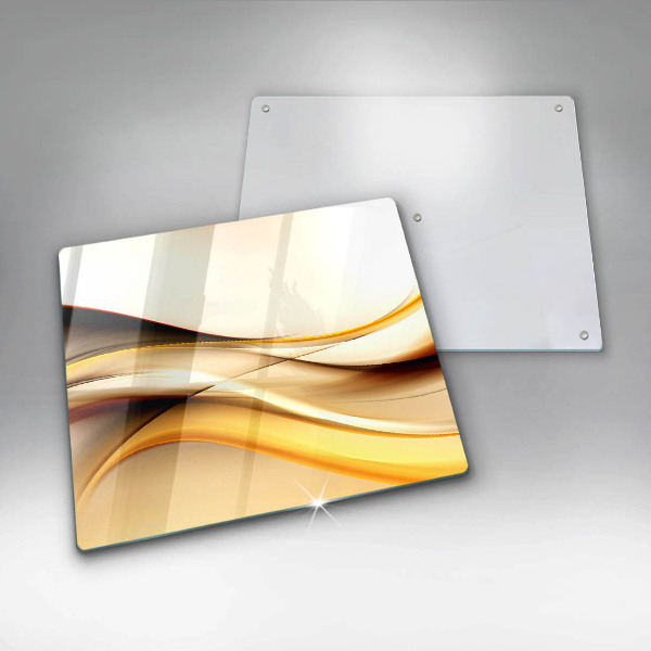 Sklo za varnou desku Abstraktní kouřové čáry