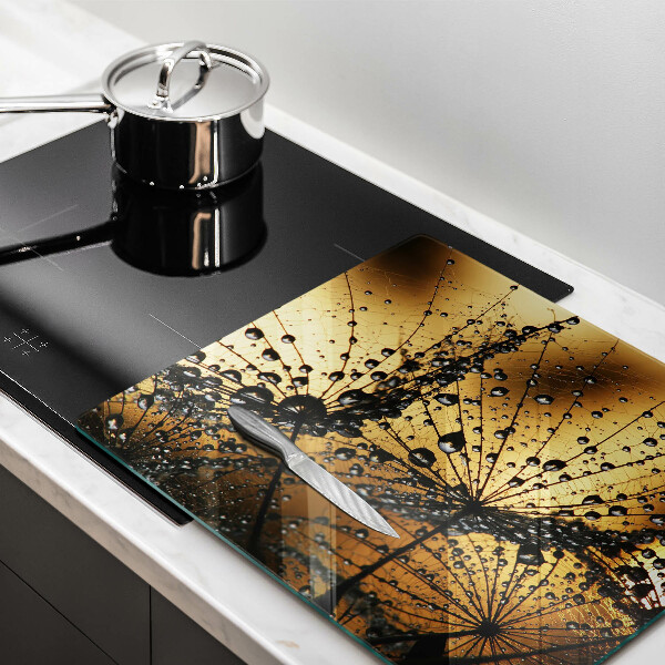 Sklo za varnou desku Rosa a pampelišky