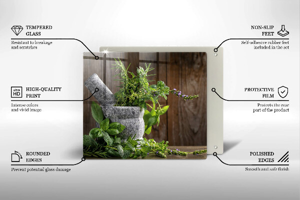 Sklo za varnou desku Pěstuje bylinky a dřevo