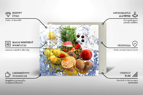 Sklo za varnou desku Šťavnaté ovoce a voda