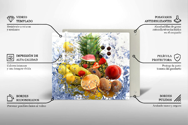 Sklo za varnou desku Šťavnaté ovoce a voda