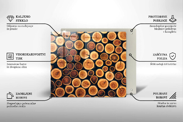 Sklo za varnou desku Dřevěné pařezy