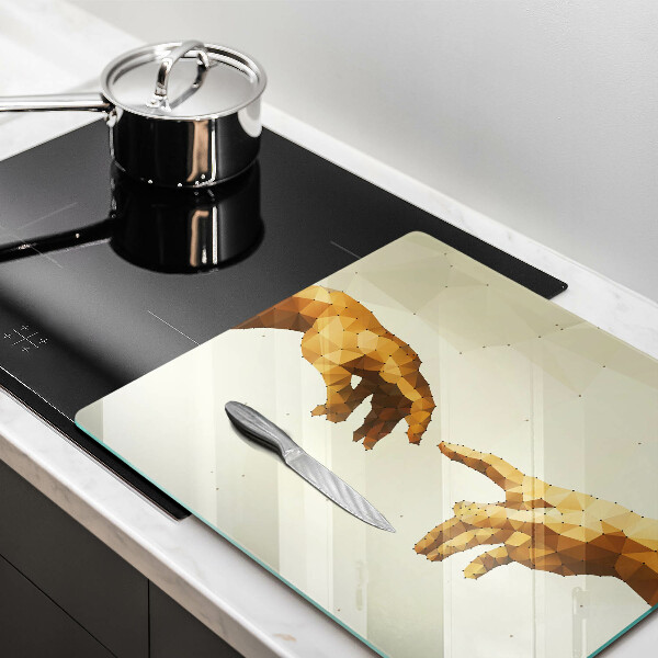 Sklo za varnou desku Stvoření adamových rukou