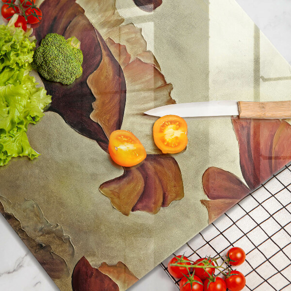 Sklo za varnou desku Malované boho květiny