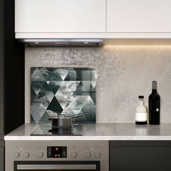 Sklo za varnou desku Trojúhelníky a voda