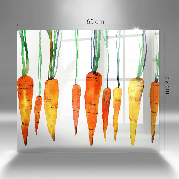 Sklo za varnou desku Mrkev ilustrace
