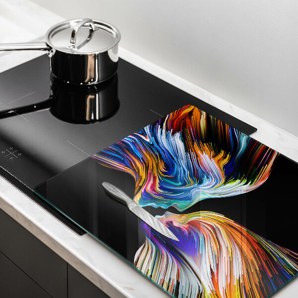 Sklo za varnou desku Polibek abstrakce