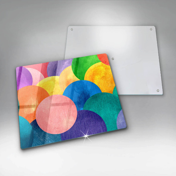 Sklo za varnou desku Barevné kruhy