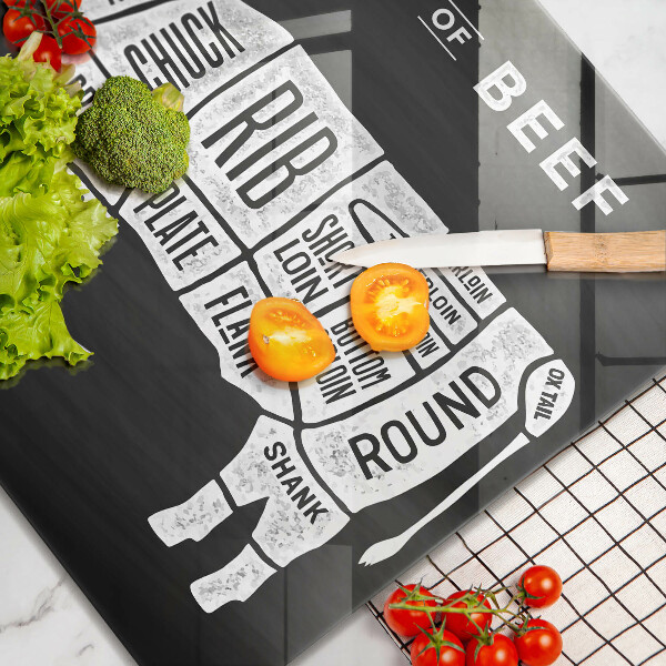 Sklo za varnou desku Kravské maso hovězí maso