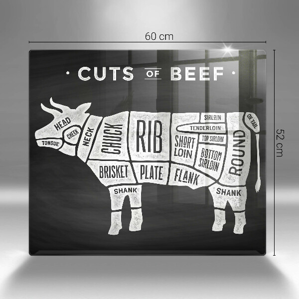 Sklo za varnou desku Kravské maso hovězí maso