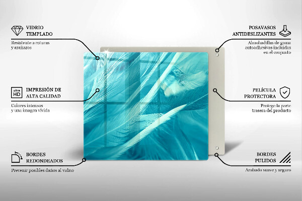 Sklo za varnou desku Jemné peří