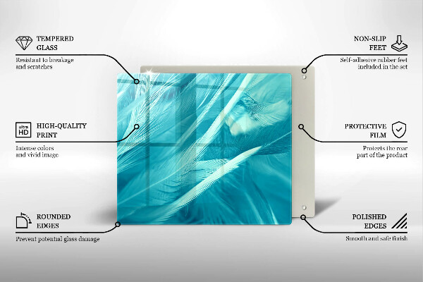 Sklo za varnou desku Jemné peří