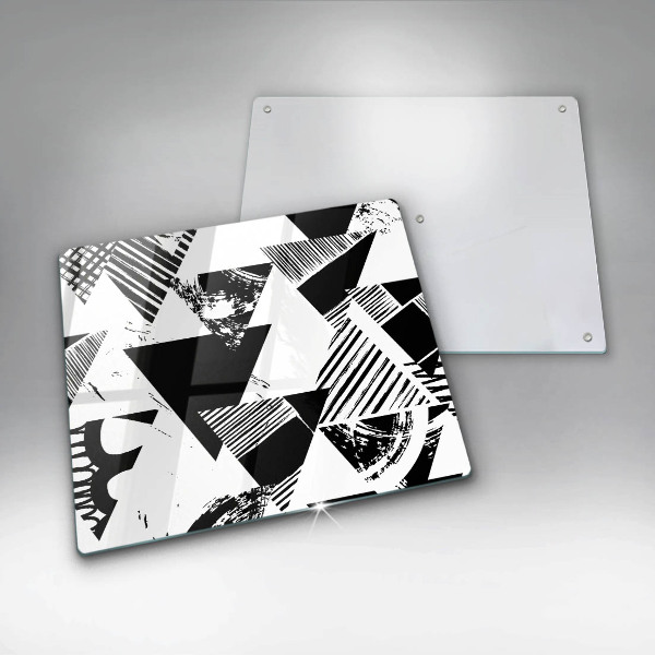 Sklo za varnou desku Geometrické trojúhelníky