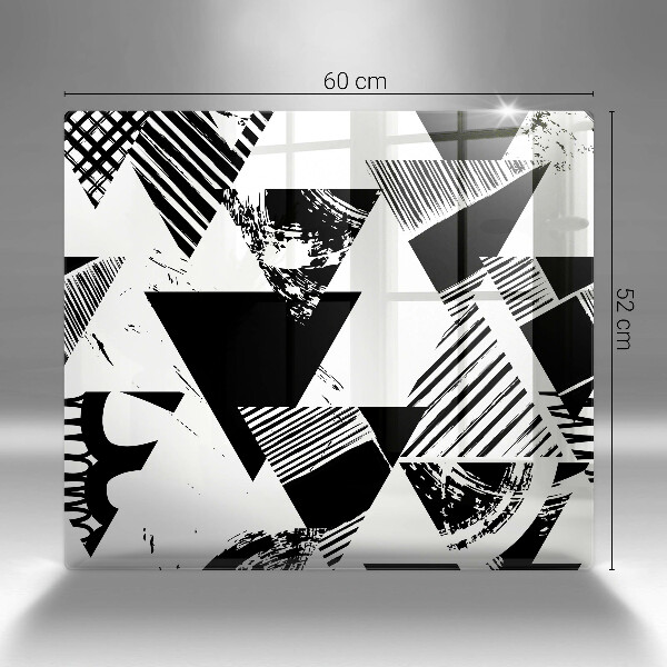 Sklo za varnou desku Geometrické trojúhelníky