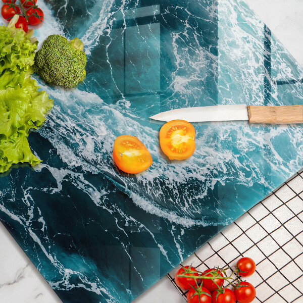 Sklo za varnou desku Pěnivé vlny vody