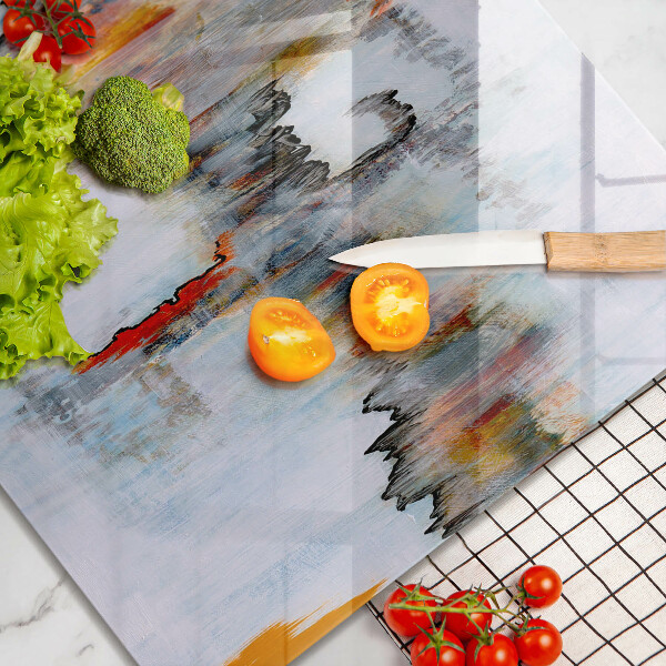 Sklo za varnou desku Abstrakce barvy