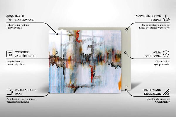 Sklo za varnou desku Abstrakce barvy