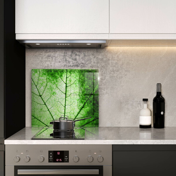 Sklo za varnou desku Dekorativní žilnatý list