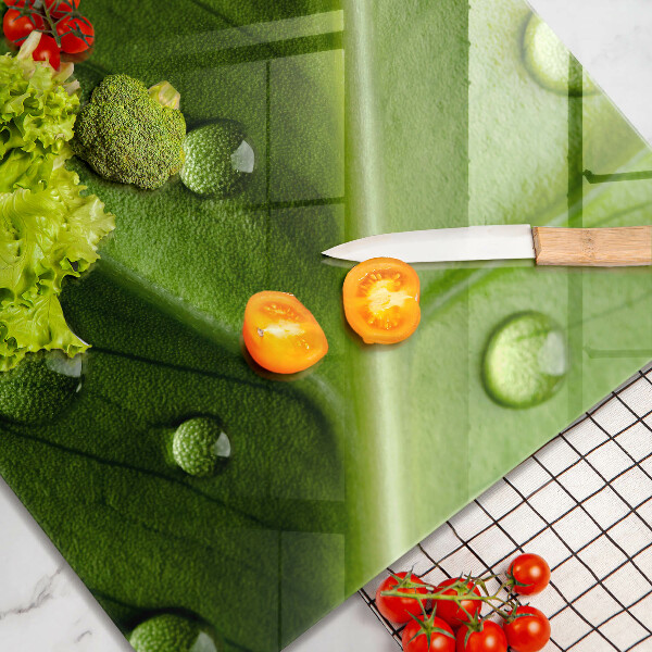 Sklo za varnou desku Příroda rosa a list