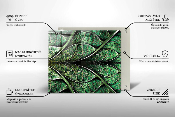 Sklo za varnou desku Struktura žilek listu