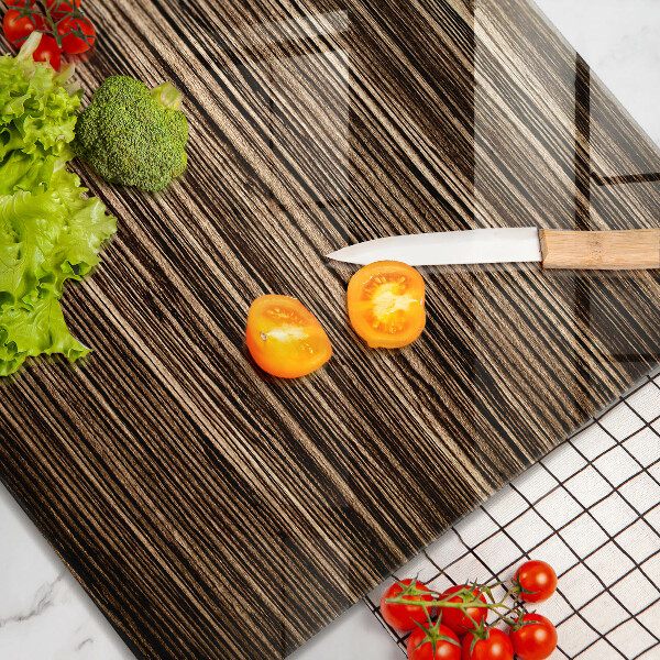 Sklo za varnou desku Textura dřeva