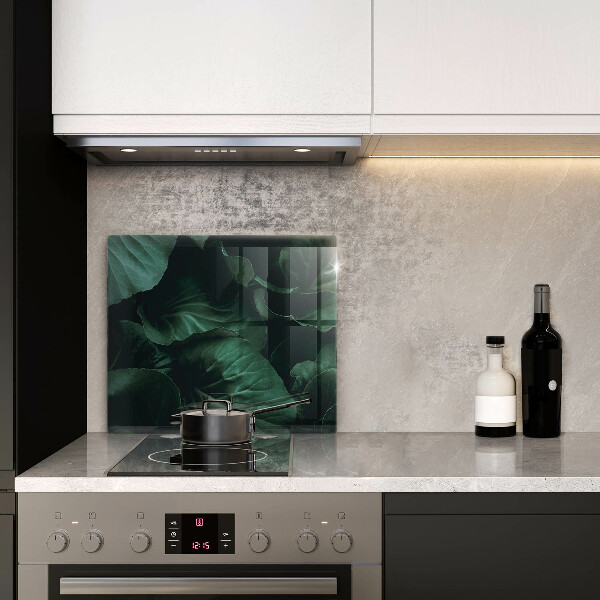 Sklo za varnou desku Divoké tmavé listy