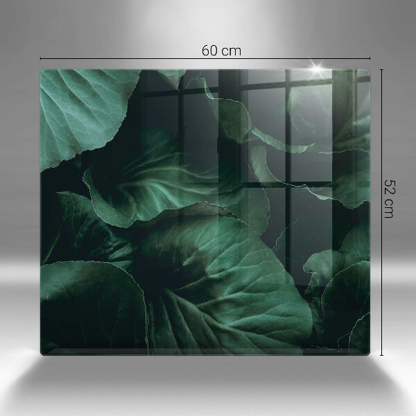 Sklo za varnou desku Divoké tmavé listy