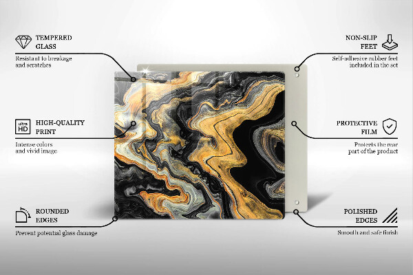 Sklo za varnou desku Abstraktní struktura