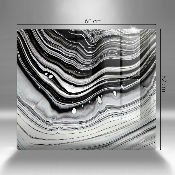 Sklo za varnou desku Inkoustová abstrakce