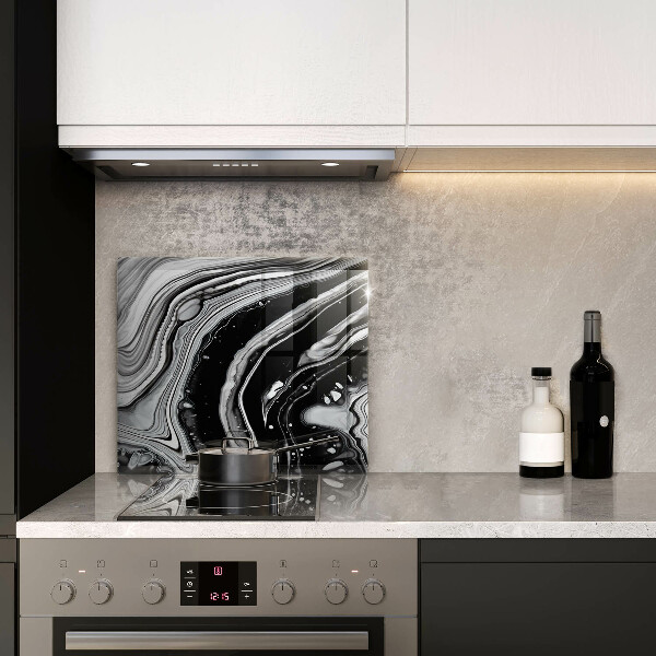 Sklo za varnou desku Inkoustová abstrakce