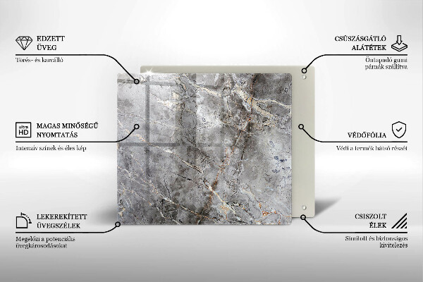 Sklo za varnou desku Textura kamene