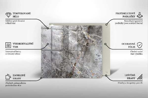 Sklo za varnou desku Textura kamene
