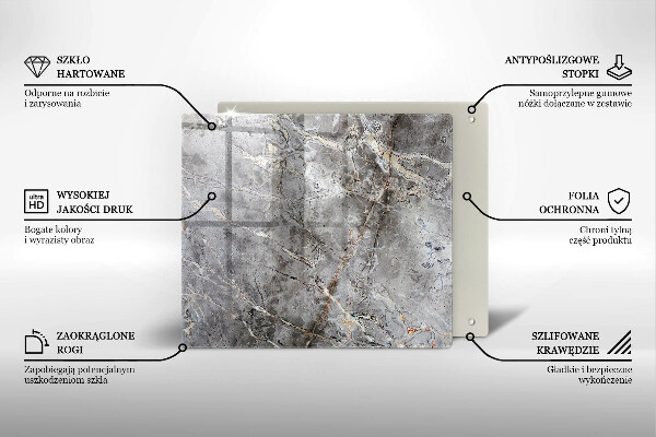 Sklo za varnou desku Textura kamene