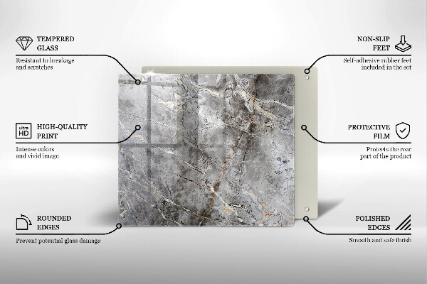 Sklo za varnou desku Textura kamene