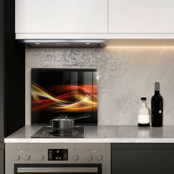 Sklo za varnou desku Abstraktní kouř a světlo