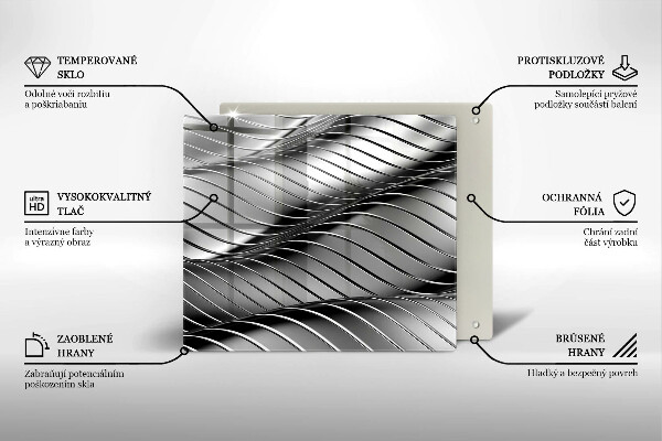 Sklo za varnou desku 3d kovová konstrukce