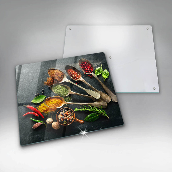 Sklo za varnou desku Kuchyňské lžíce koření